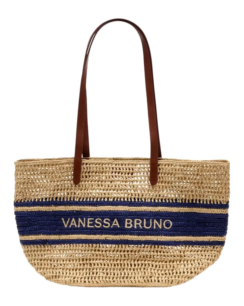 Vanessa Bruno logo-embellishment tote bag - Nude Nude