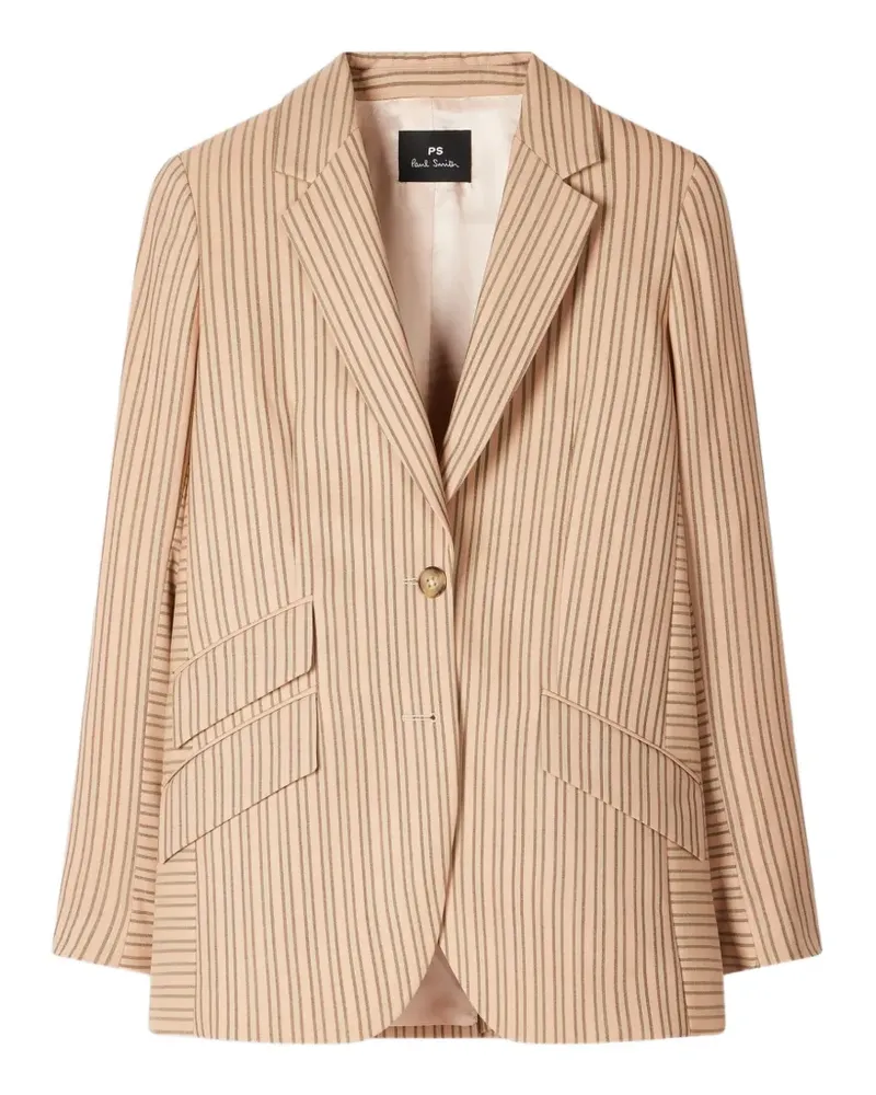 Paul Smith single-breasted striped blazer - Nude Nude