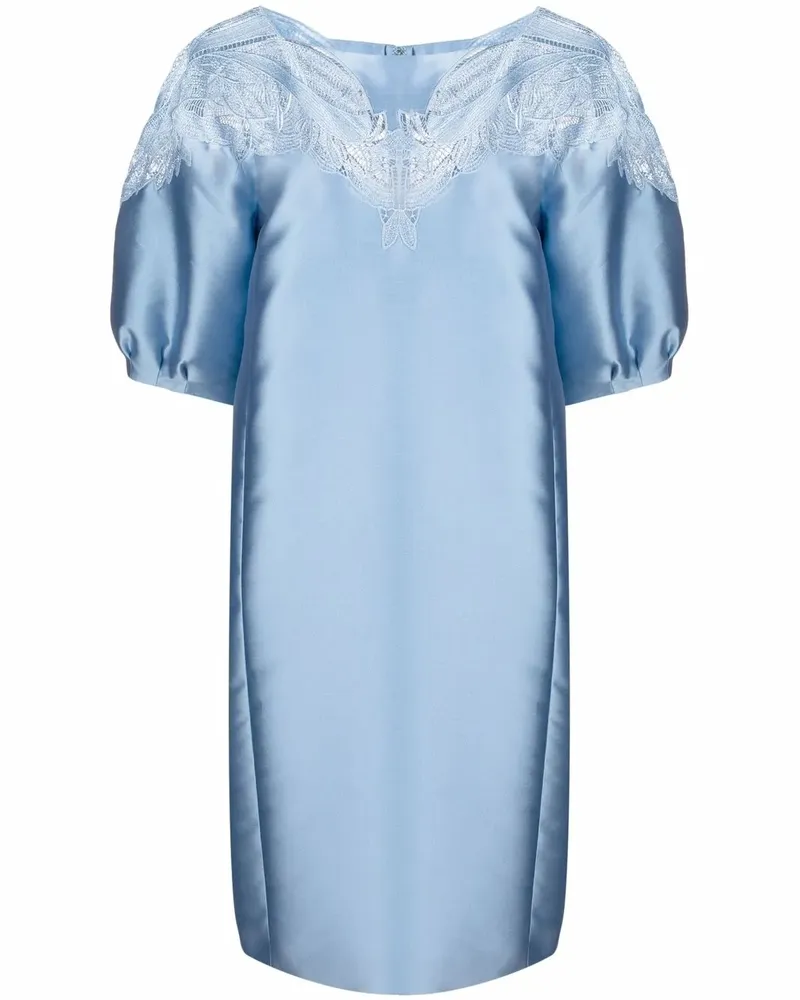 Alberta Ferretti Kleid mit Spitzendetail - Blau Blau