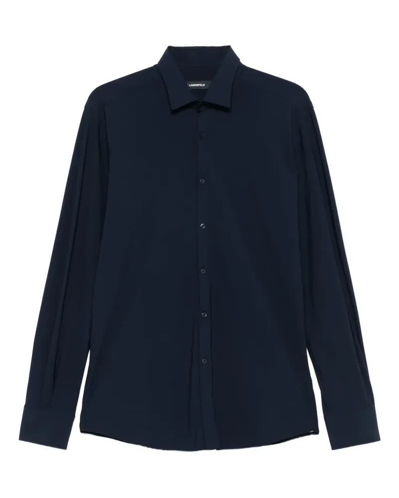 Karl Lagerfeld Langärmeliges Hemd - Blau Blau