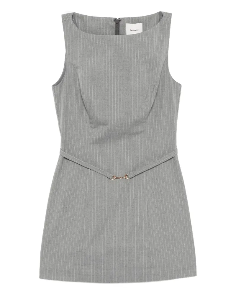 Reformation Taya Kleid - Grau Grau