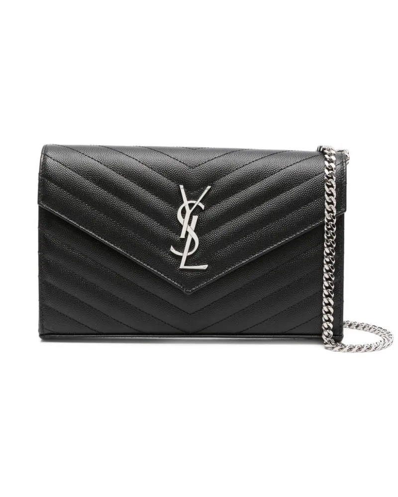 Saint Laurent Cassandre Clutch - Schwarz Schwarz