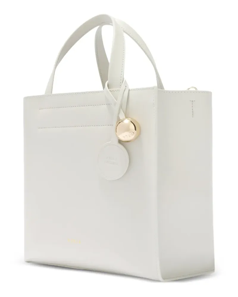 Furla Divide Tote Bag mit Kugelanhänger - Weiß Weiß