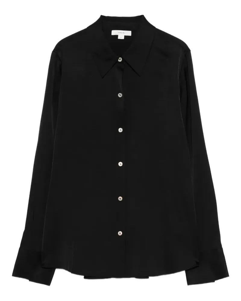 Vince Klassisches Hemd - Schwarz Schwarz