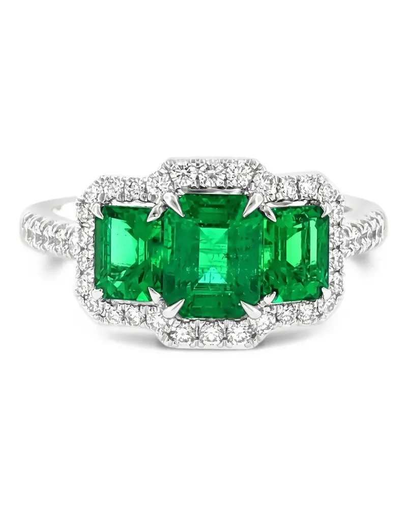 HYT Jewelry emerald and diamond ring - Silber Silber