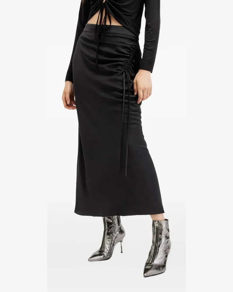 AllSaints Alexia Rock mit Kordelzug - Schwarz Schwarz