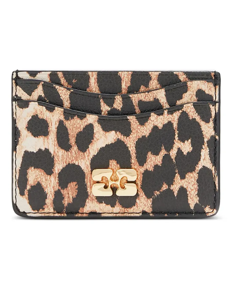 Ganni Bou Kartenetui mit Leoparden-Print - Braun Braun