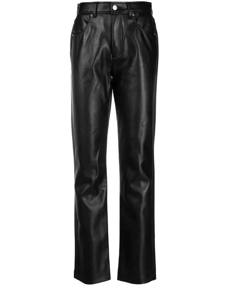 Diesel P-Arcy-A Hose in Lederoptik - Schwarz Schwarz