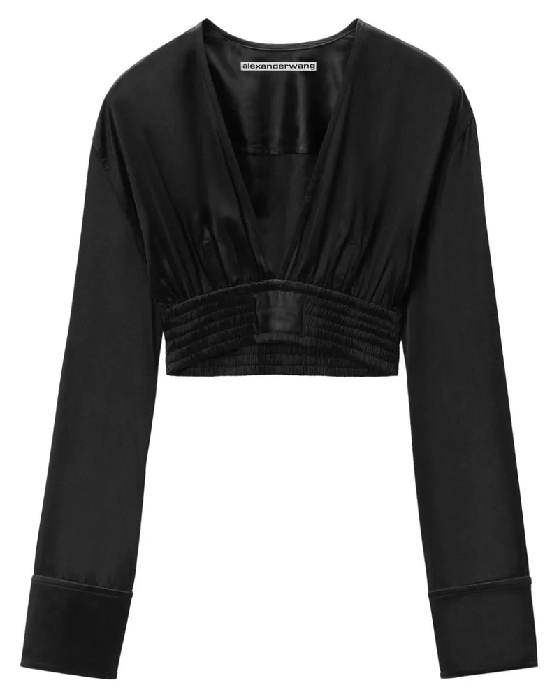 Alexander Wang Cropped-Oberteil - Schwarz Schwarz