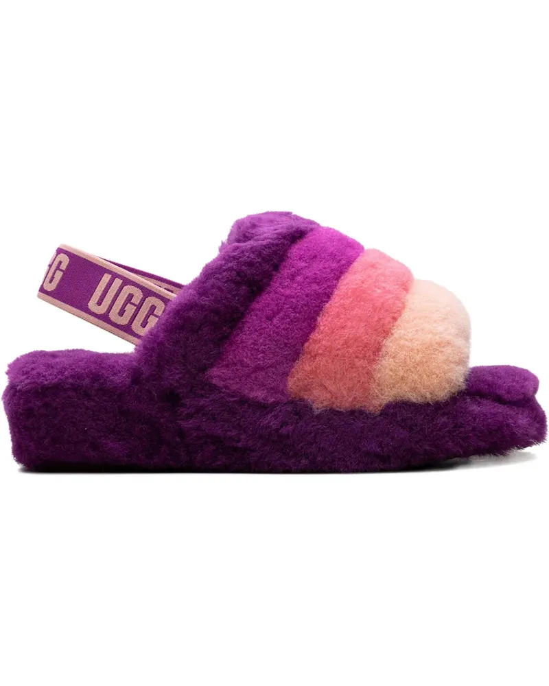 UGG Fluff Yeah Pride Pink/Purple/Rainbow Sandalen - Violett Violett