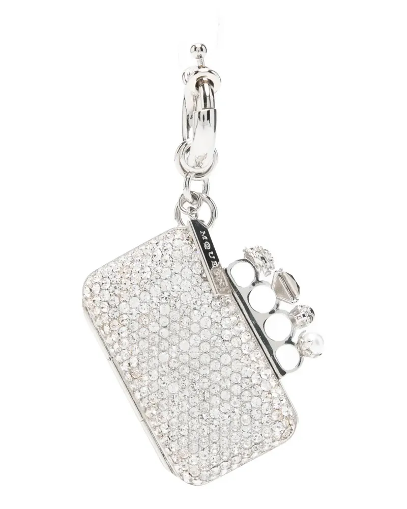 Alexander McQueen micro-clutch charm - Silber Silber