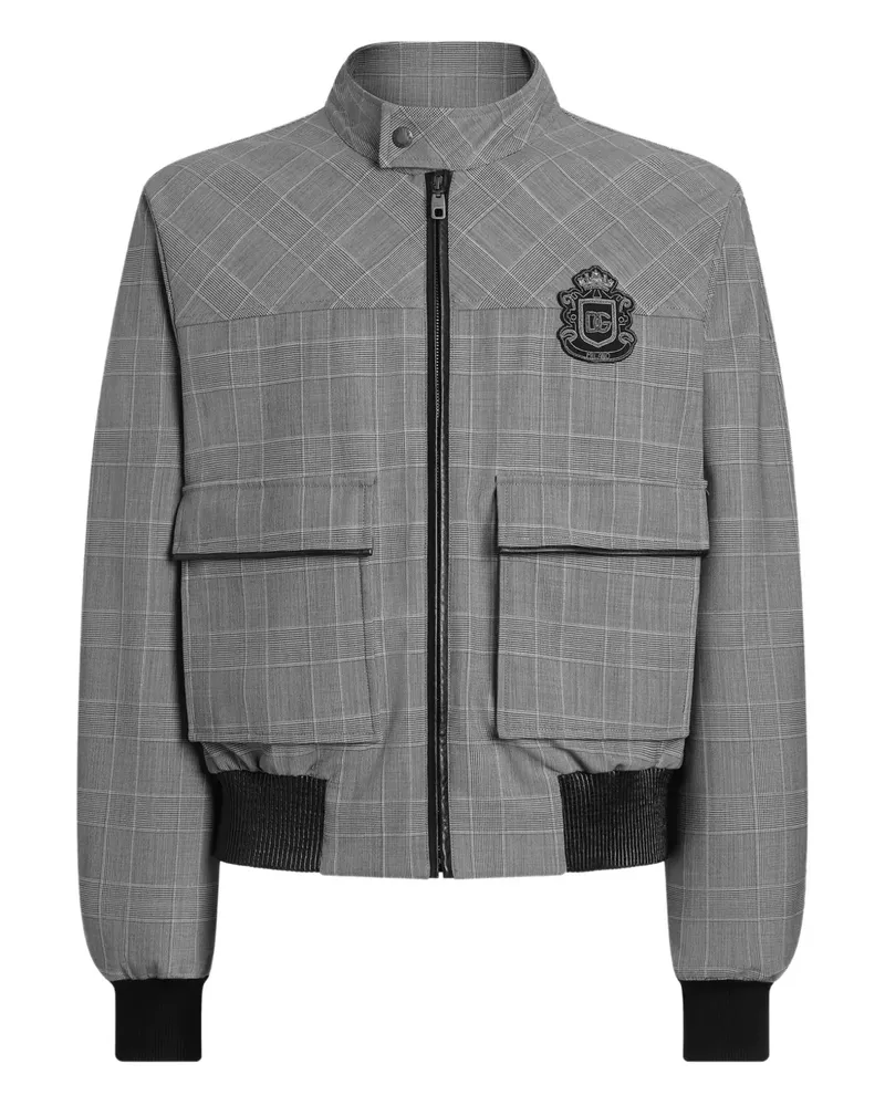 Dolce & Gabbana Mantel mit Schottenkaro - Schwarz Schwarz