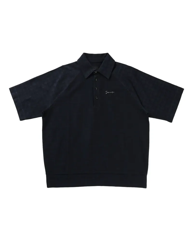 Givenchy logo-lettering polo shirt - Schwarz Schwarz