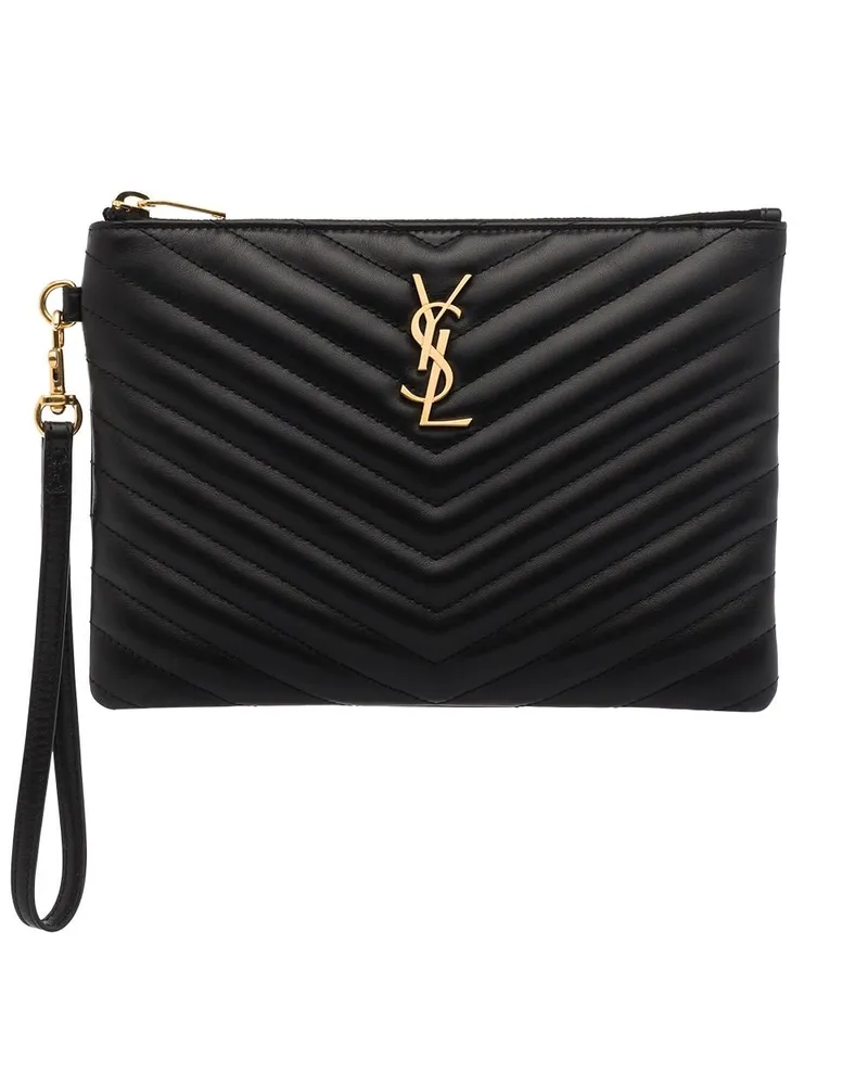 Saint Laurent Cassandre Clutch - Schwarz Schwarz