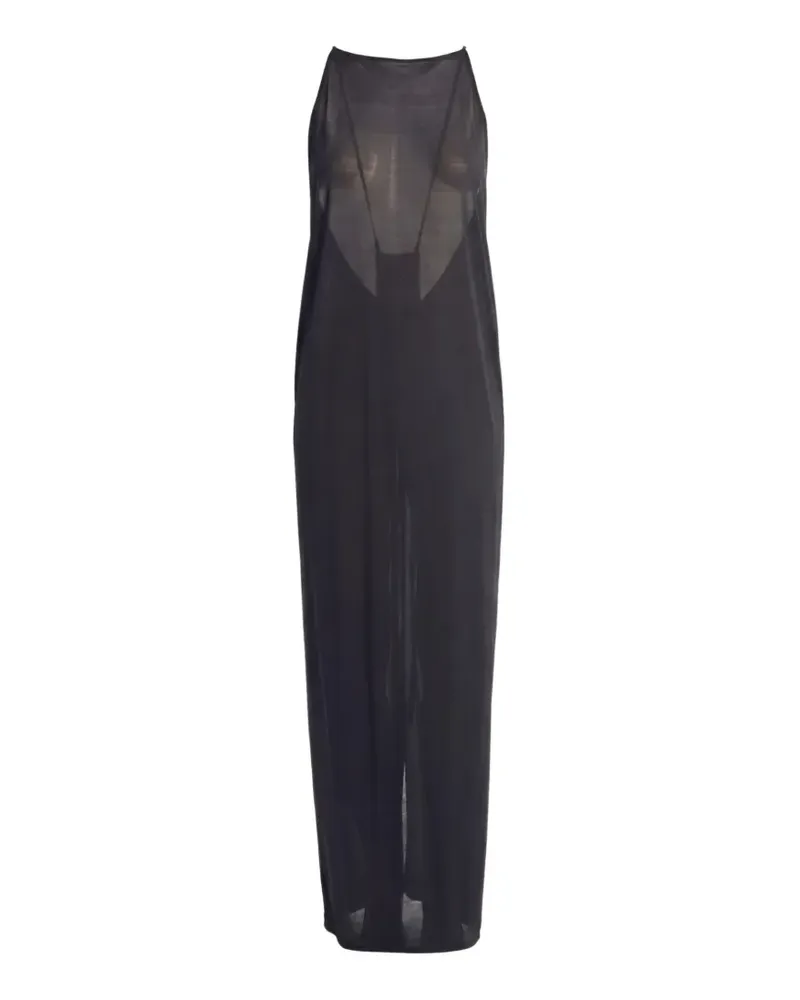 Irina Schrotter Sara crystal-embellished backless maxi dress - Schwarz Schwarz