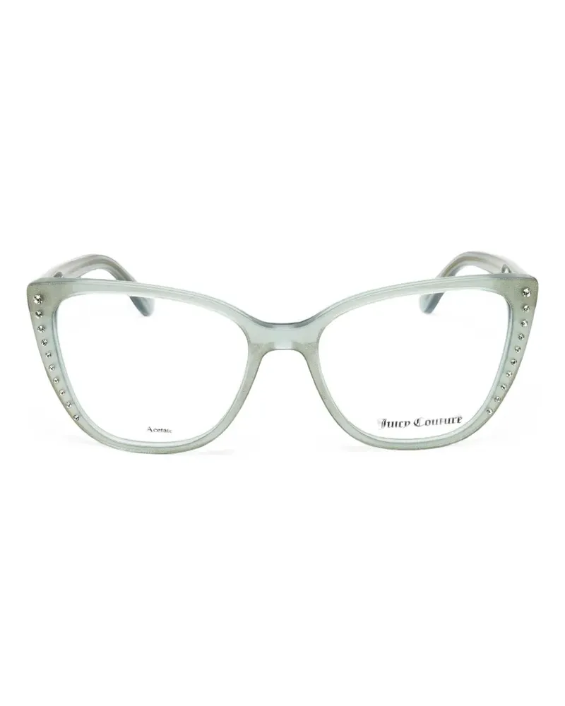 Juicy Couture crystal-embellished cat-eye frame glasses - Blau Blau