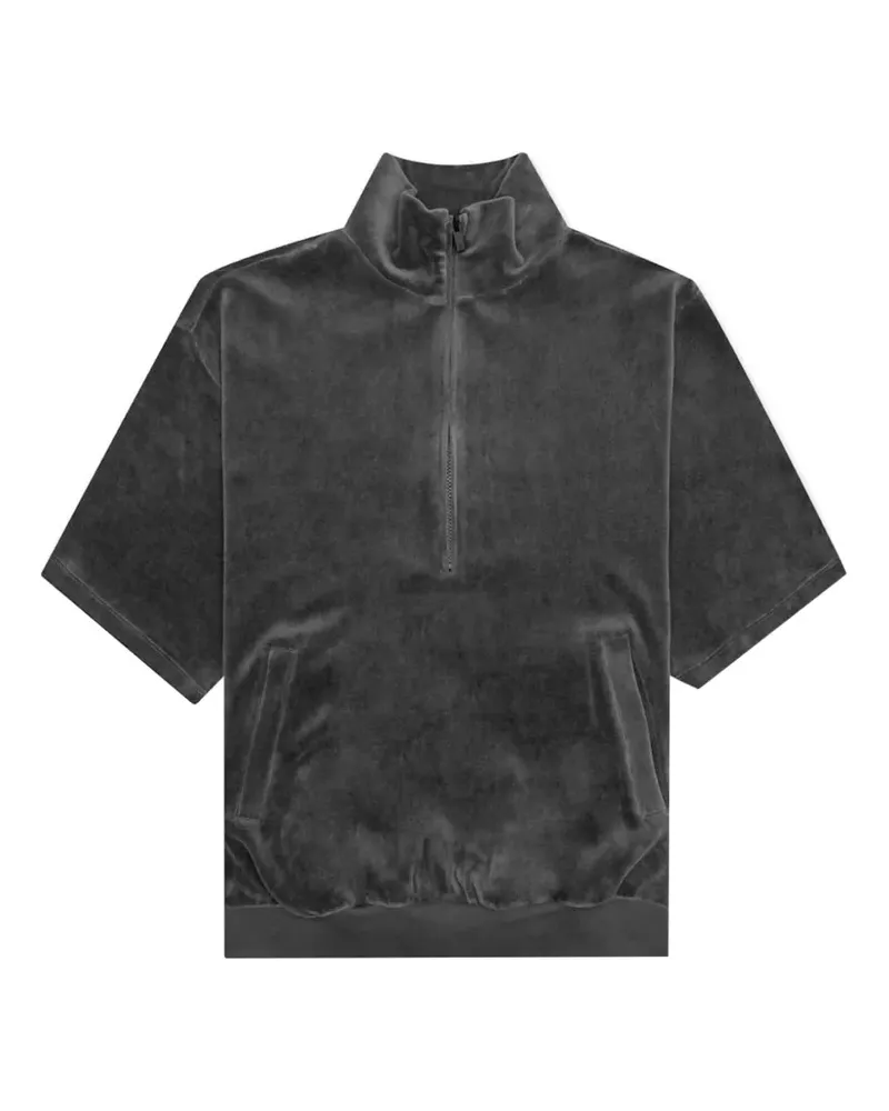 Fear of God velour mock-neck sweatshirt - Schwarz Schwarz