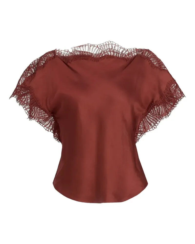 A.L.C. Luna lace-trimmed top - Rot Rot