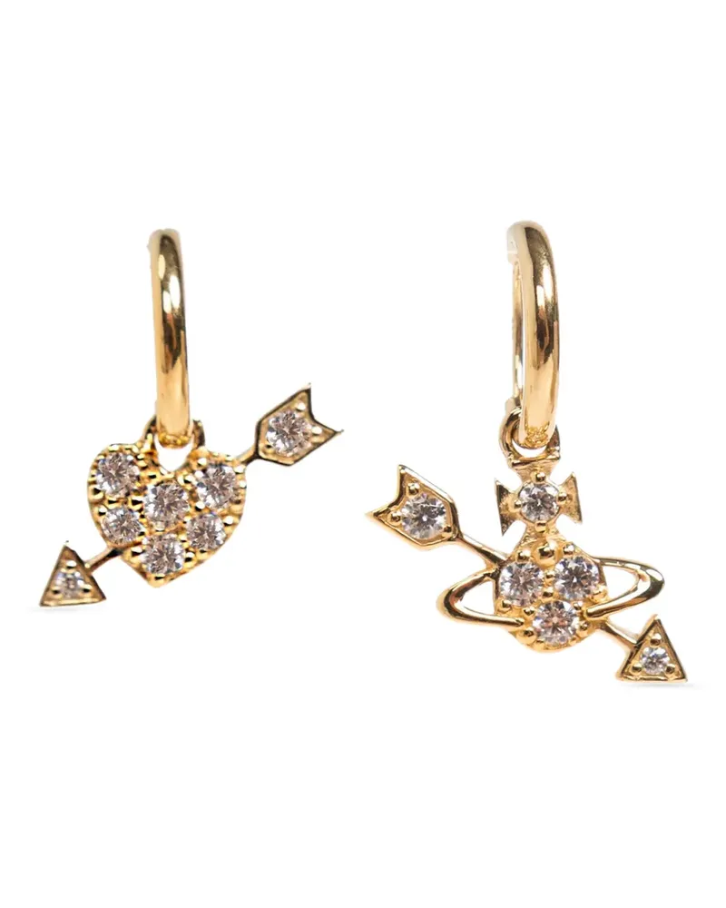 Vivienne Westwood Kiri Orb Ohrringe mit Herz - Gold Gold