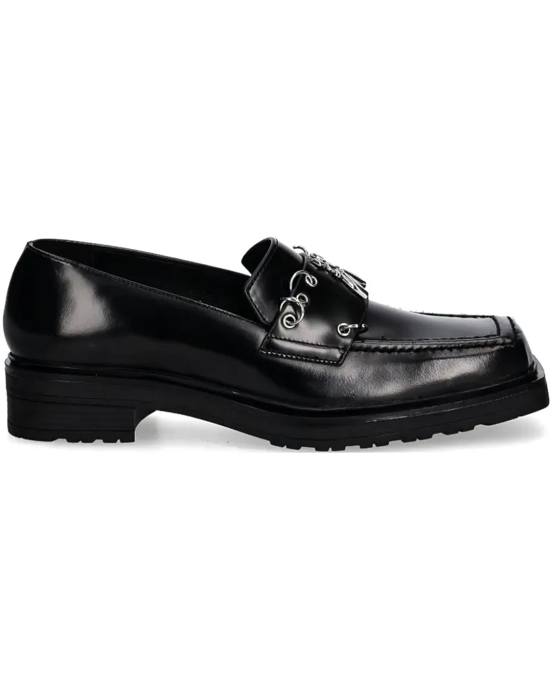 Patrizia Pepe Loafer mit Ösen - Schwarz Schwarz