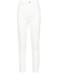 Balmain Jeans mit hohem Bund Weiß