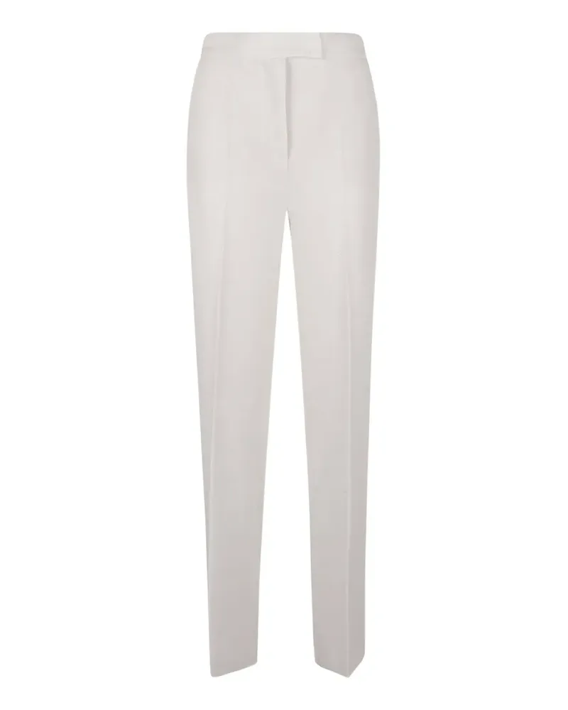 Max Mara Klassische Straight-Leg-Hose - Weiß Weiß