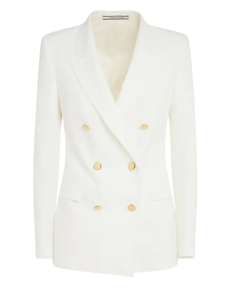 Tagliatore Doppelreihiger J-Parigi Blazer mit goldfarbenen Knöpfen - Nude Nude