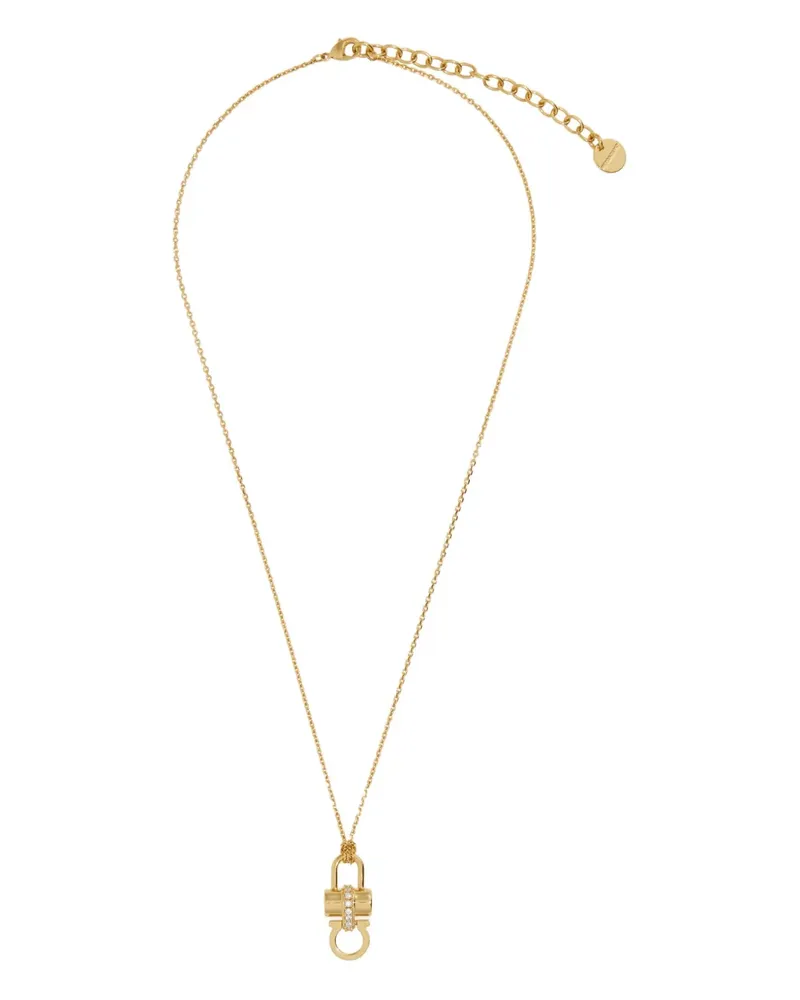 Ferragamo Halskette mit Schlossanhänger - Gold Gold