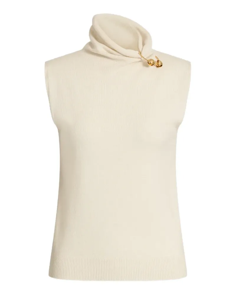 Alberta Ferretti Top mit Rollkragen - Nude Nude
