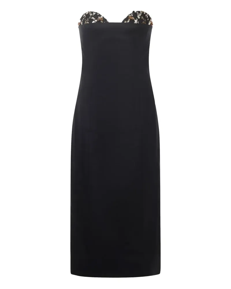 Genny Midikleid mit Pailletten - Schwarz Schwarz