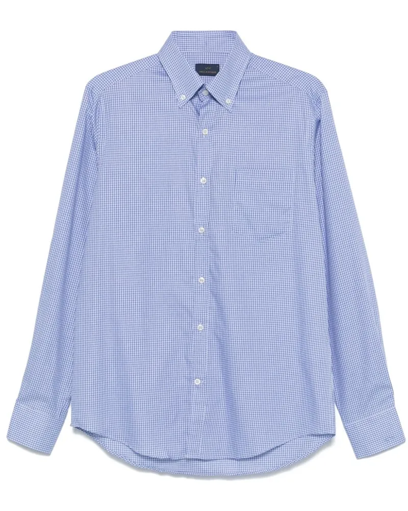 Paul & Shark Kariertes Hemd - Blau Blau