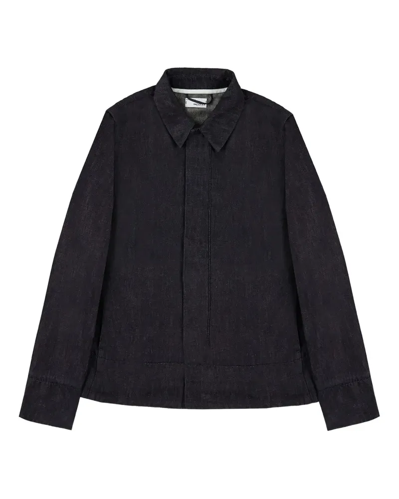 Incotex Jeansjacke mit Reißverschluss - Blau Blau