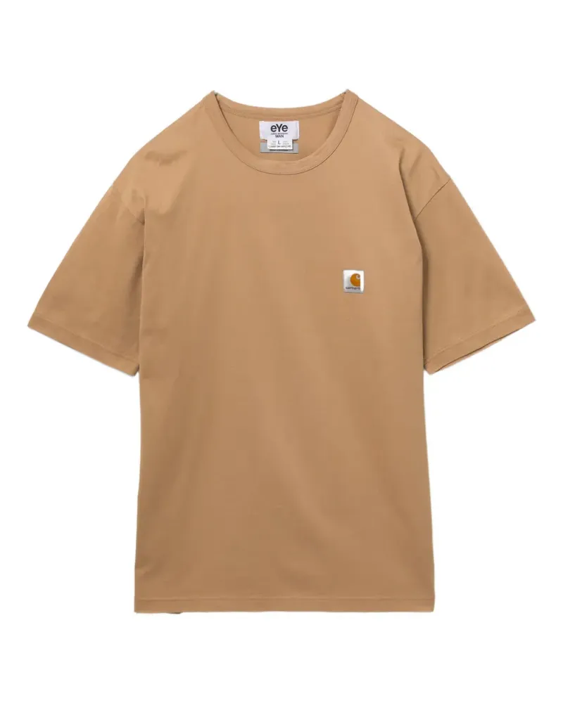 Junya Watanabe x Carhartt logo-patch T-shirt - Braun Braun