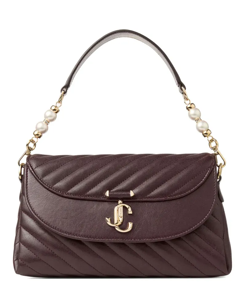 Jimmy Choo Gesteppte Curve Schultertasche - Braun Braun