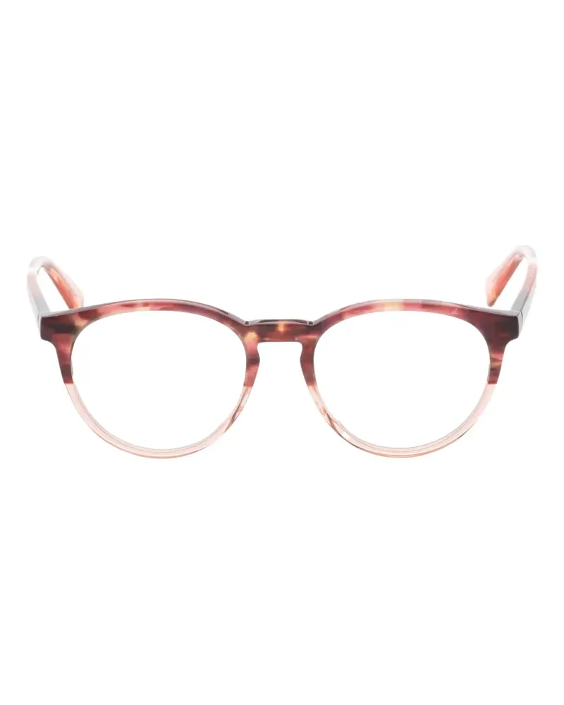 Longchamp Brille mit rundem Gestell - Rot Rot