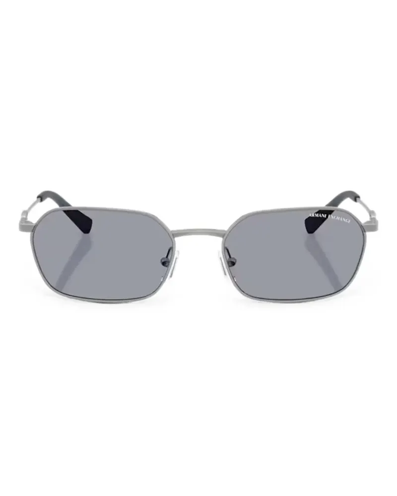 Armani Exchange Sonnenbrille mit geometrischem Gestell - Grau Grau