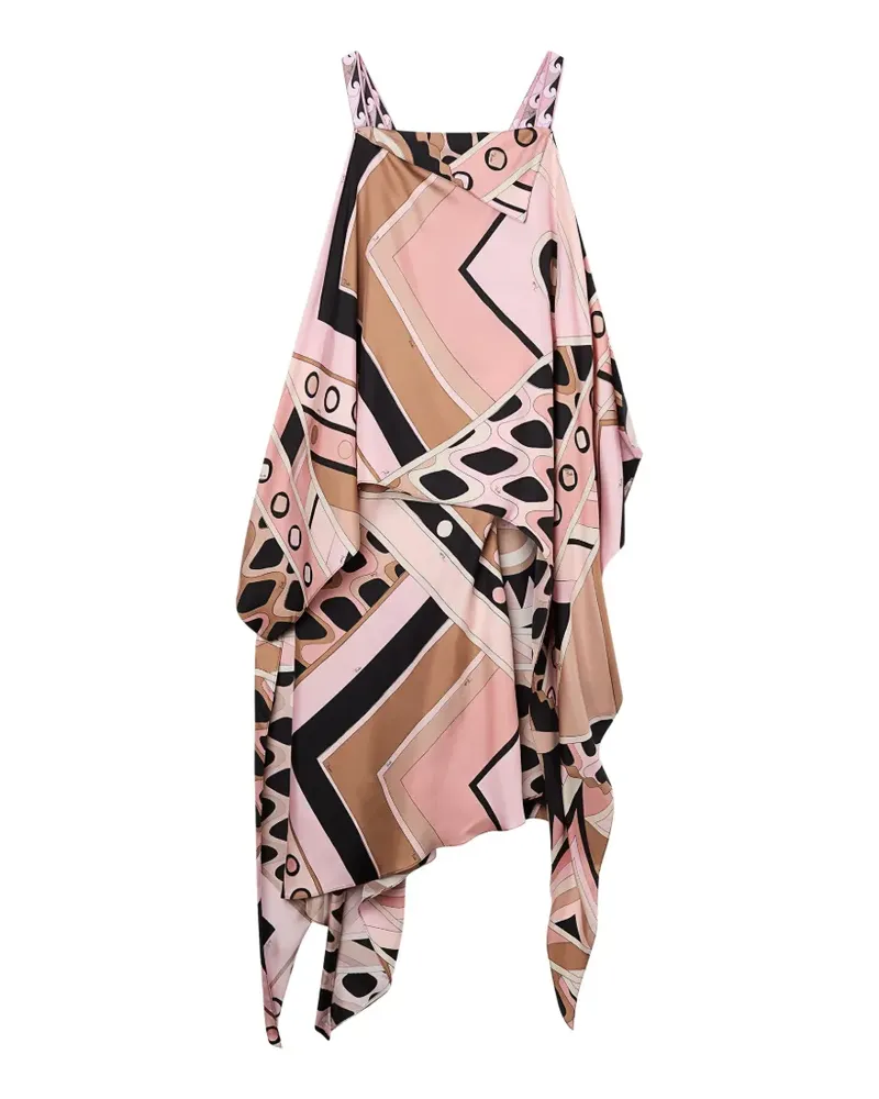 Emilio Pucci Vivara print silk dress - Rosa Rosa
