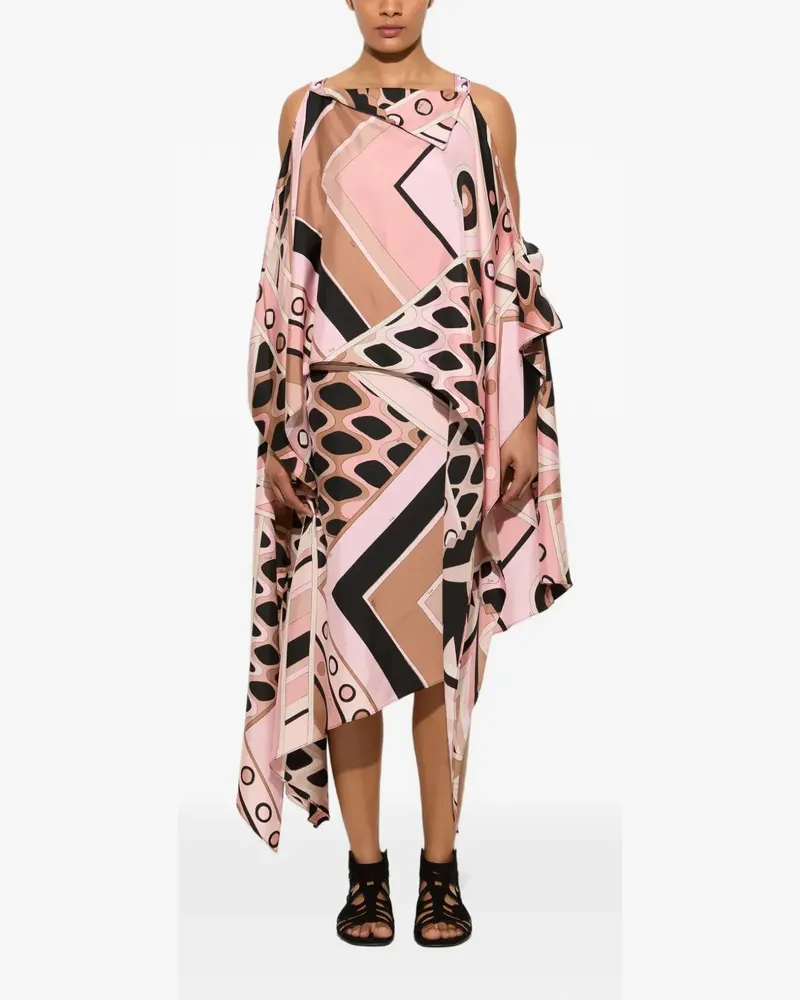 Emilio Pucci Seidenkleid mit Vivara-Print - Rosa Rosa