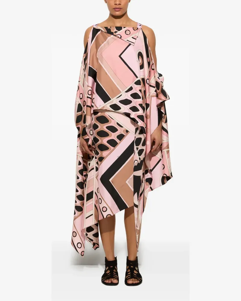 Emilio Pucci Seidenkleid mit Vivara-Print - Rosa Rosa