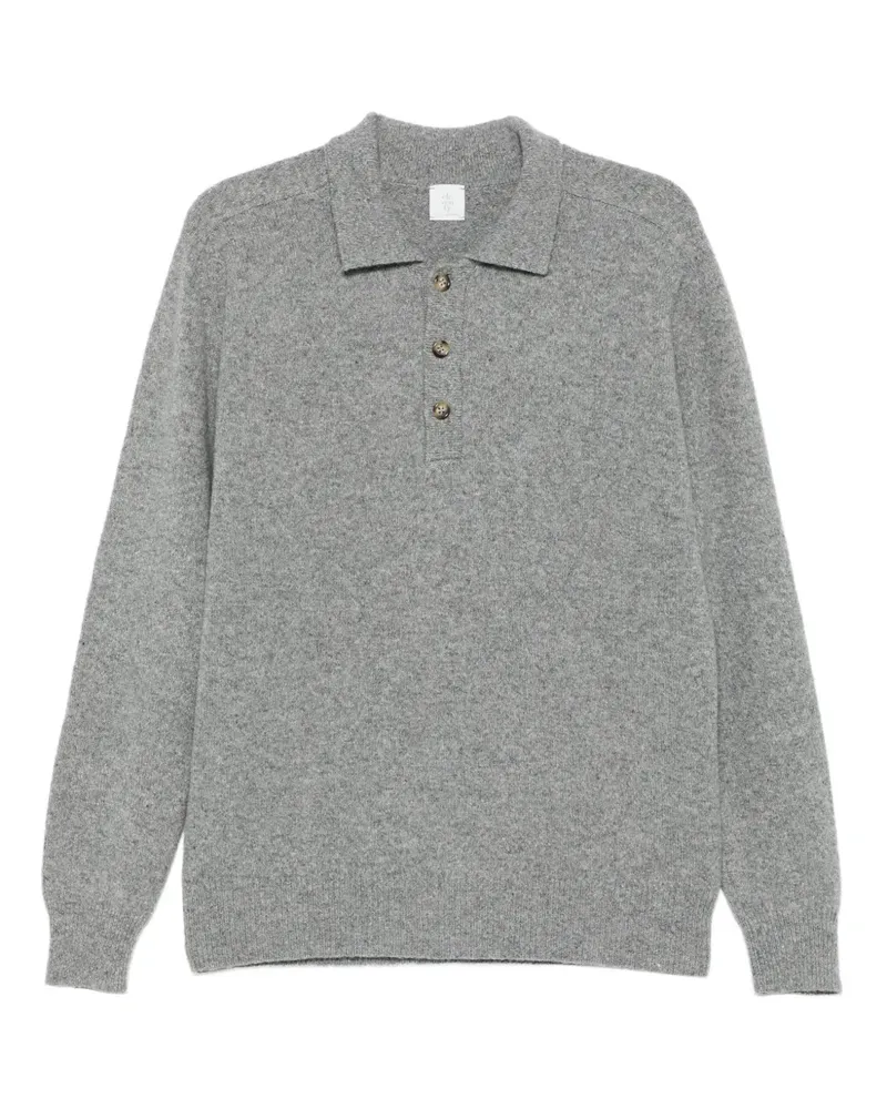 Eleventy Meliertes Poloshirt - Grau Grau