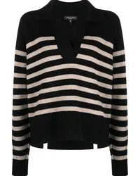 Rag & Bone Gestreifter Bridget Pullover Schwarz