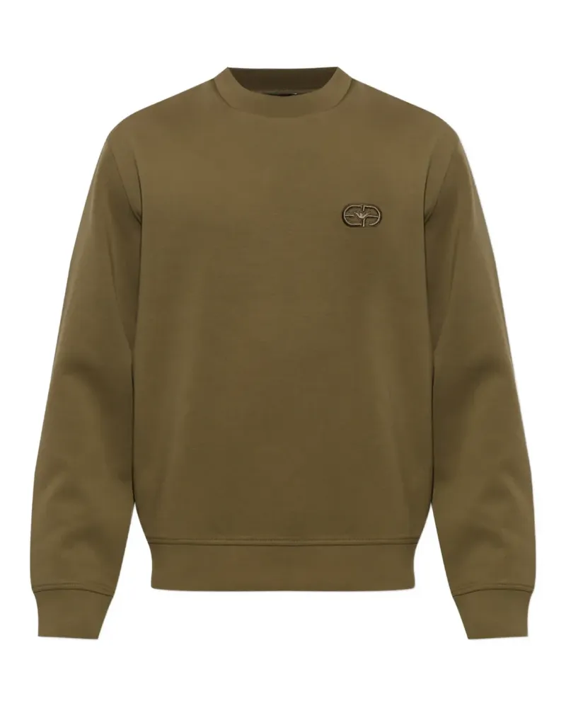 Emporio Armani Sweatshirt mit Logo-Stickerei - Grün Grün