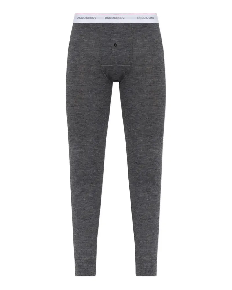 Dsquared2 logo-waistband pajama bottoms - Grau Grau