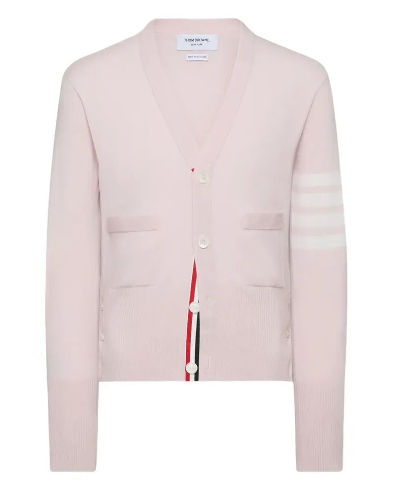 Thom Browne Cardigan mit V-Ausschnitt - Rosa Rosa