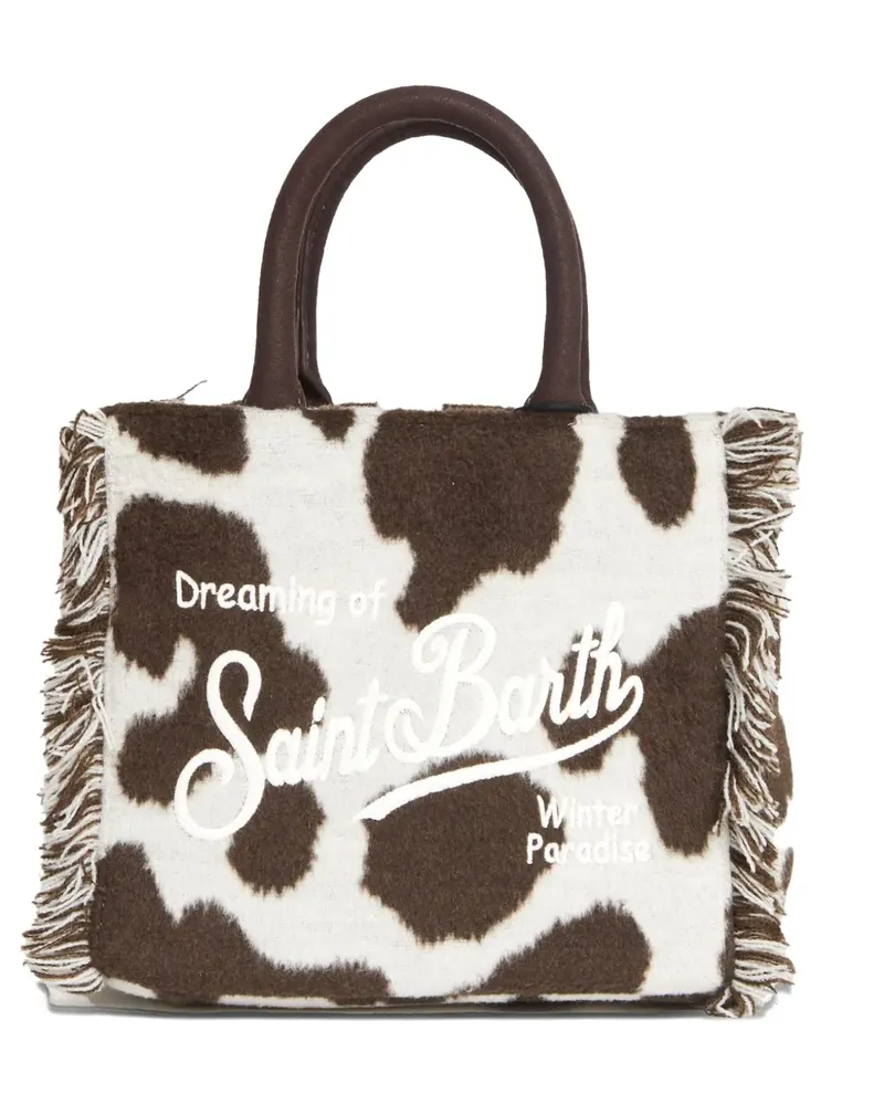 MC2 Saint Barth Colette Tote Bag mit Kuh-Print - Braun Braun