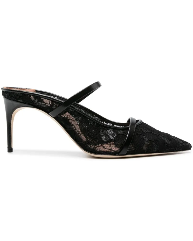 Malone Souliers Maureen Mules 70mm - Schwarz Schwarz