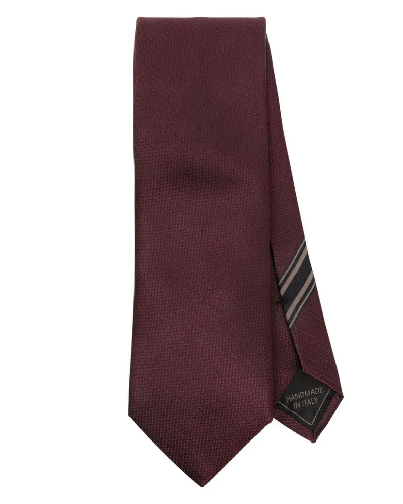 Brioni Krawatte aus Seide Rot