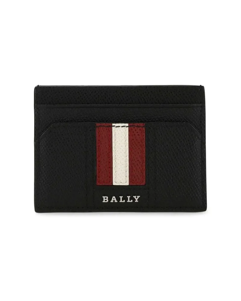 Bally Kartenetui mit Streifen - Schwarz Schwarz