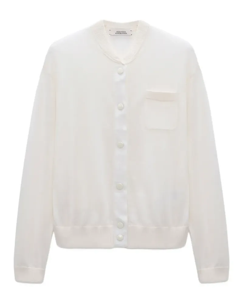 Dorothee Schumacher Refined Cardigan mit Knöpfen - Weiß Weiß