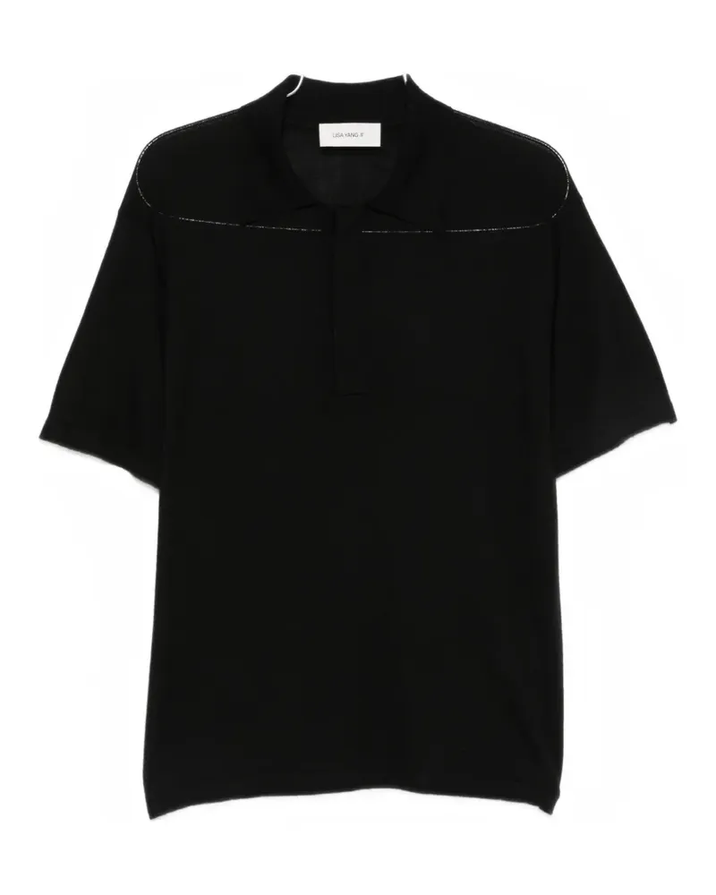 Lisa Yang Carter short-sleeve polo shirt - Schwarz Schwarz